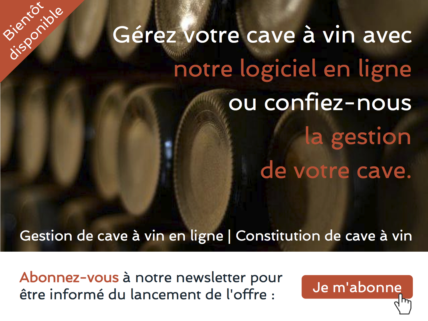 Gestion cave à vin