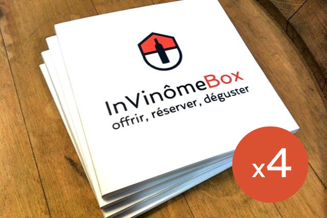 Coffret cadeau oenologie InVinômeBox 4 chèques